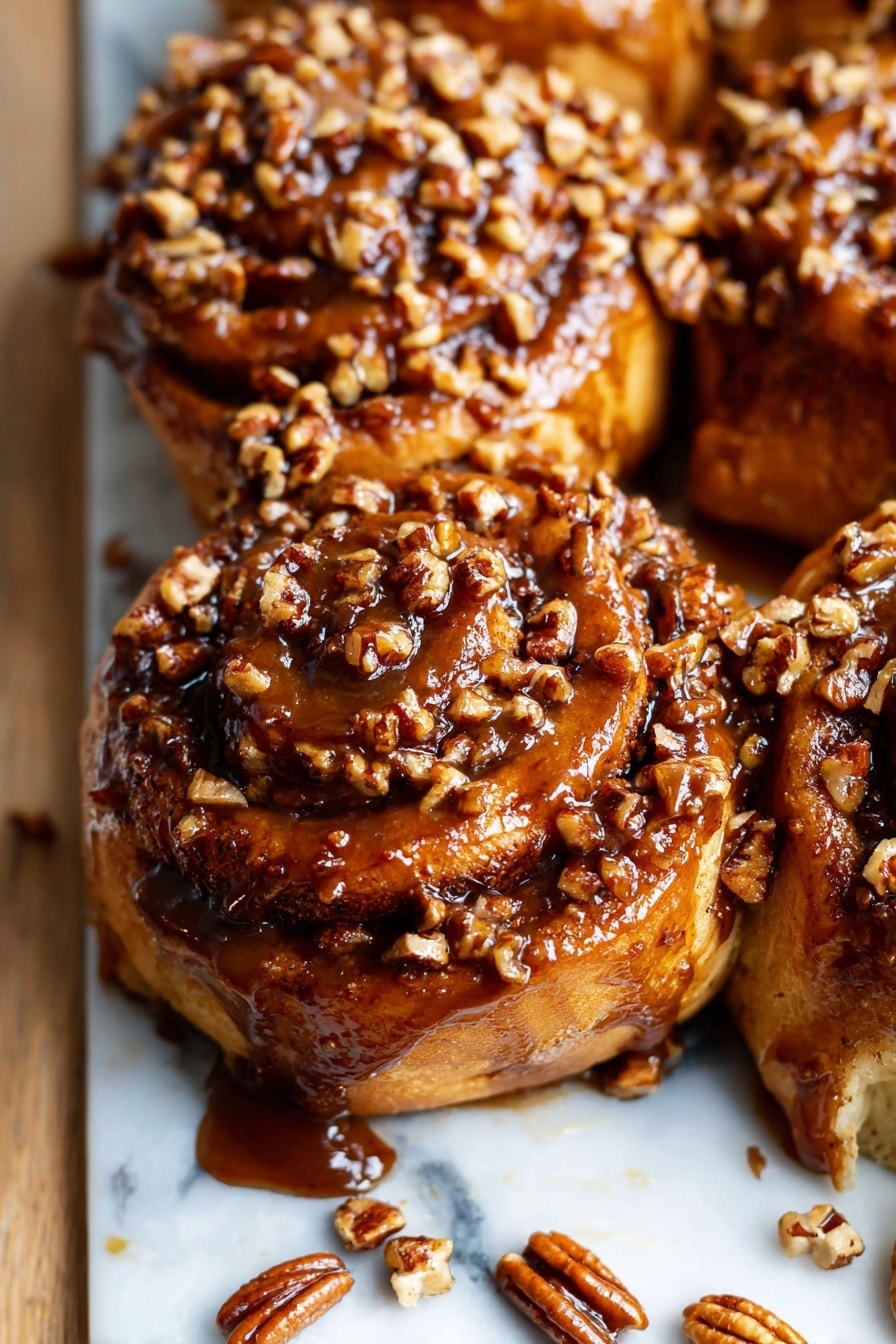 Sticky Maple Pecan Cinnamon Buns Recipe - Recipe Step