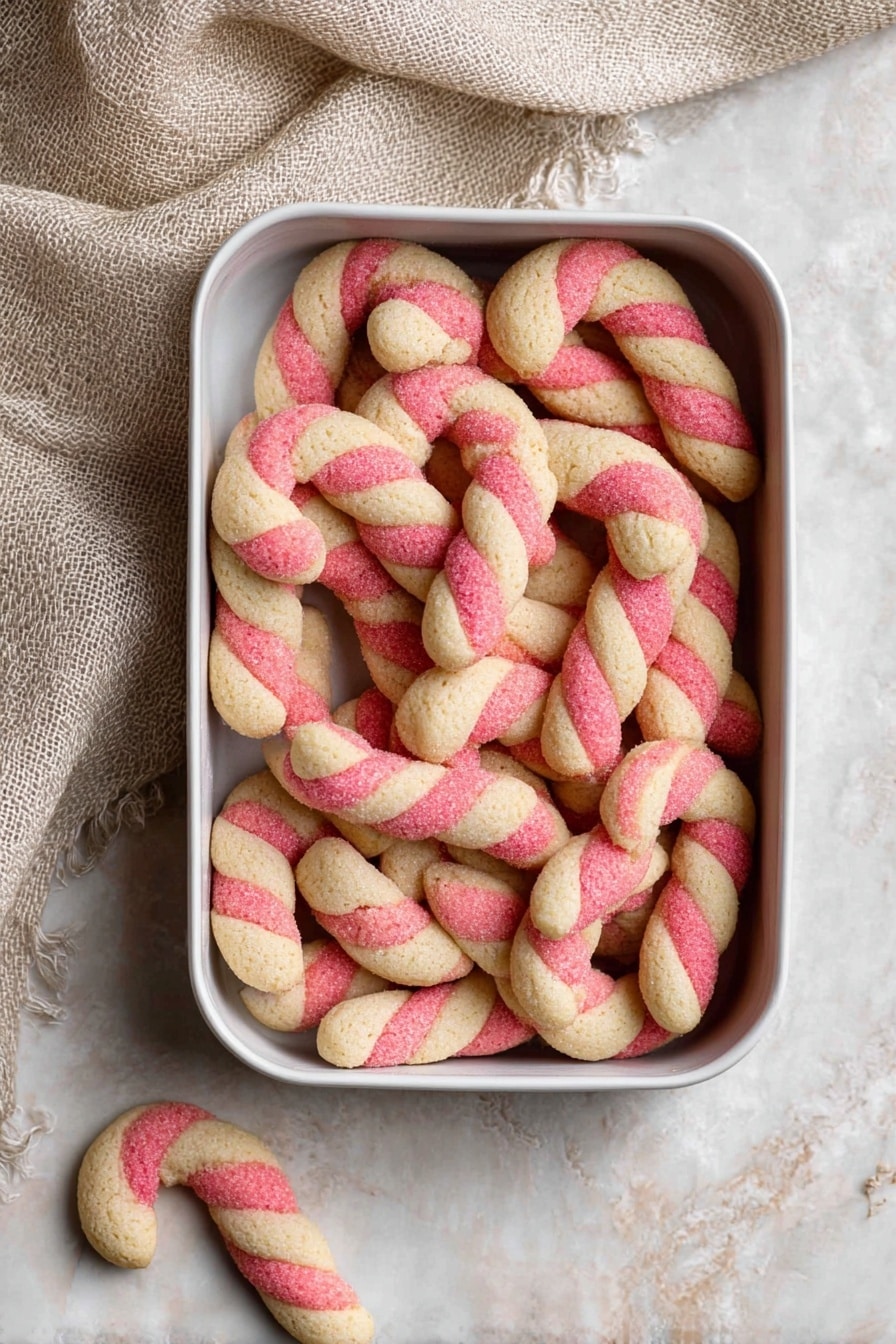 Candy Cane Cookies Recipe - Serving