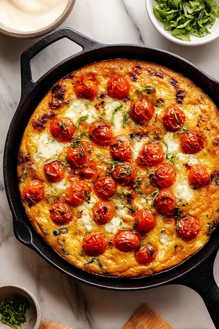 Caprese Frittata with Fresh Tomatoes Recipe - Recipe Step