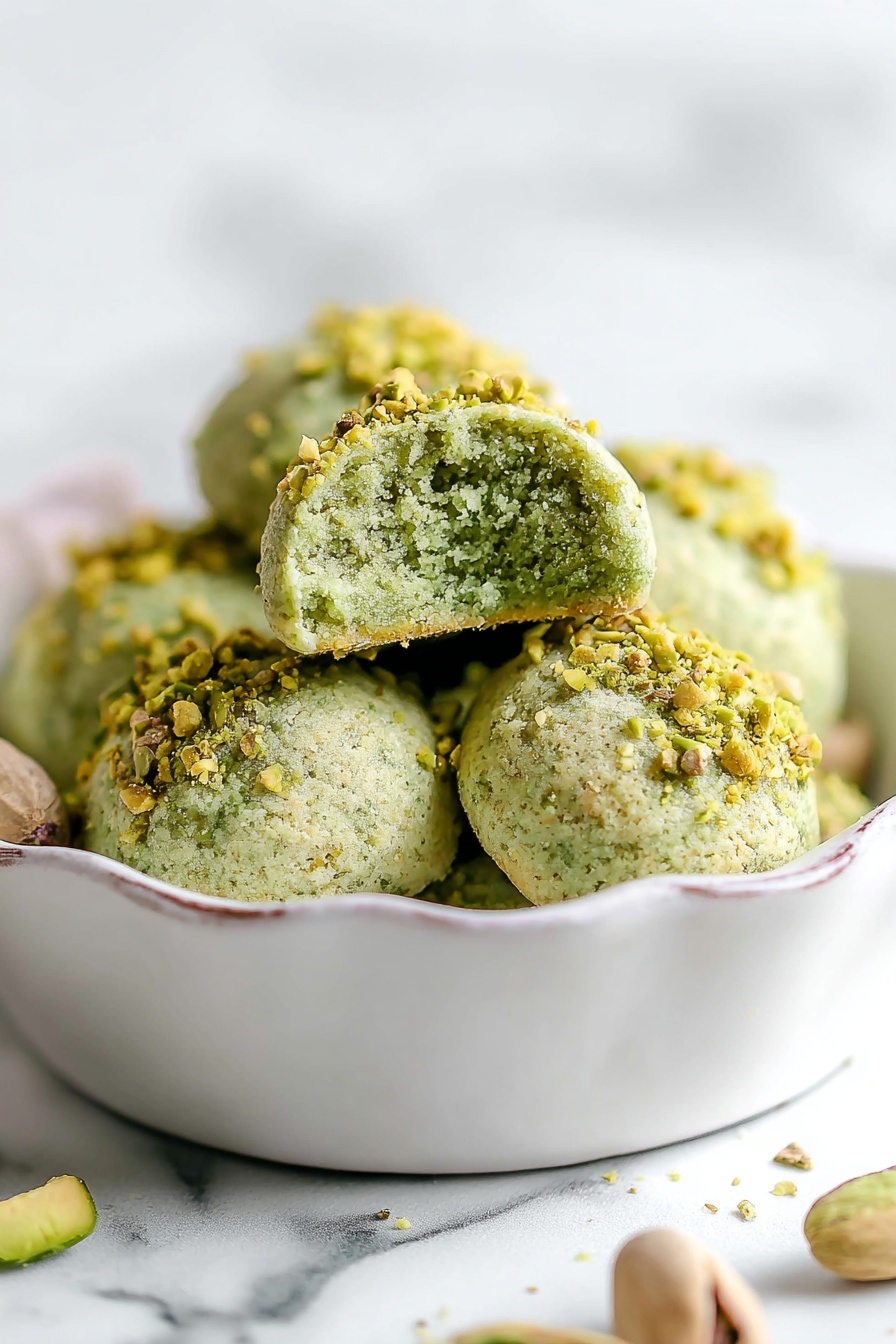Pistachio Cookies with Almond Extract Recipe - Serving