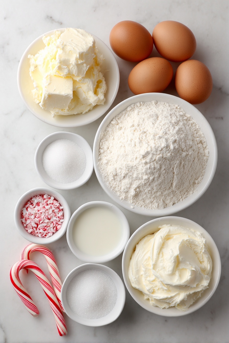 Candy Cane Layer Cake Recipe - Ingredients