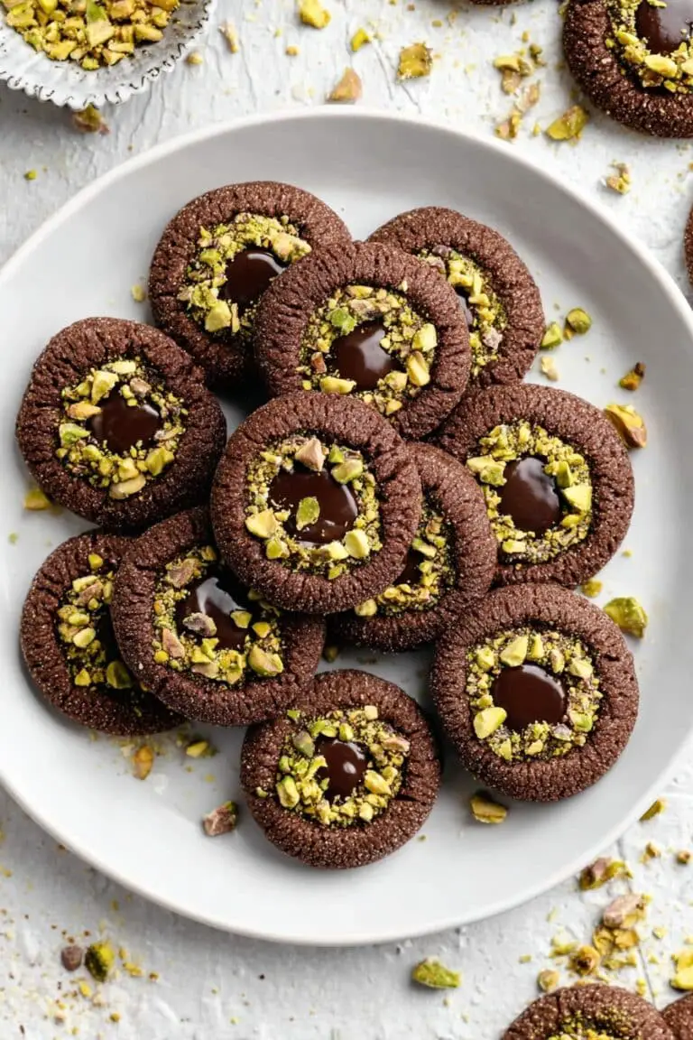 Chocolate Thumbprint Cookies with Ganache Recipe
