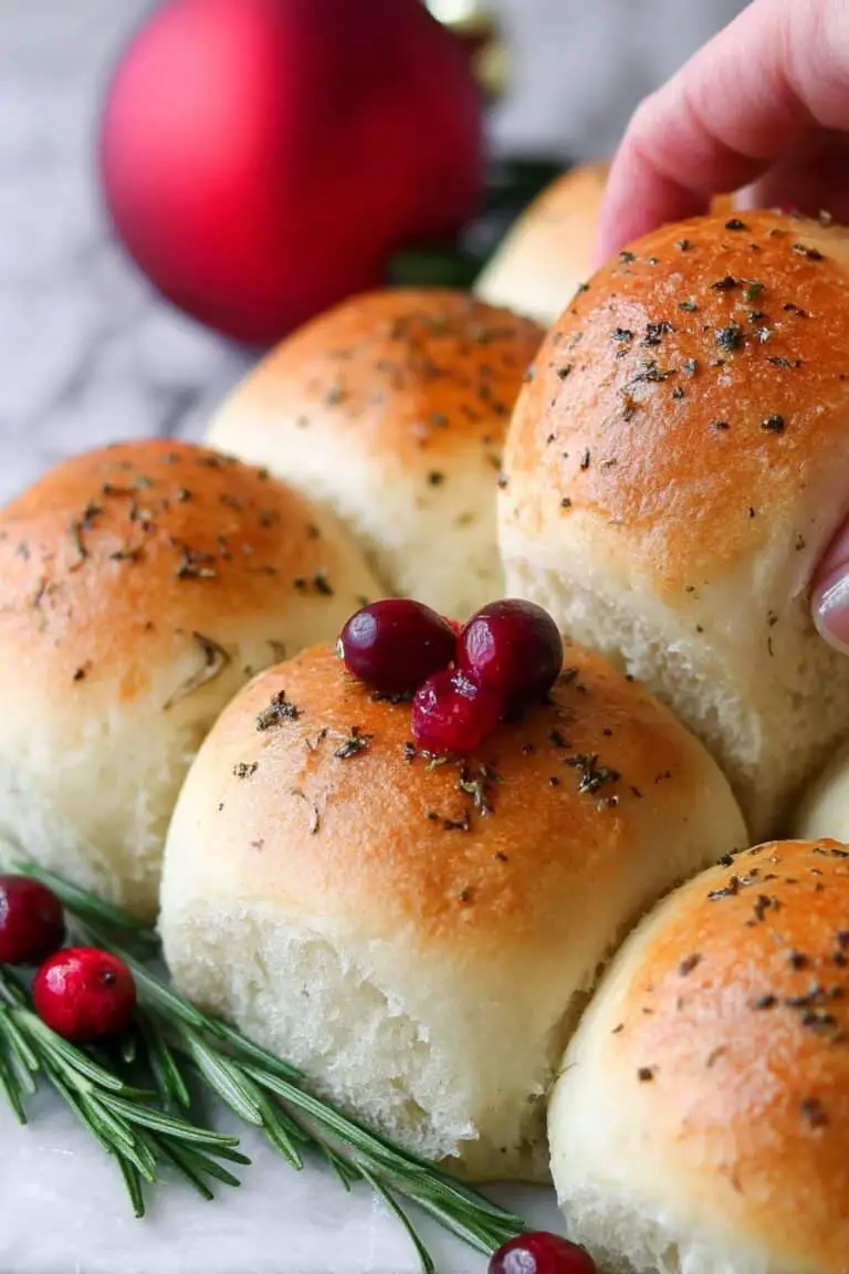 Cheese and Herb Dinner Roll Wreath Recipe