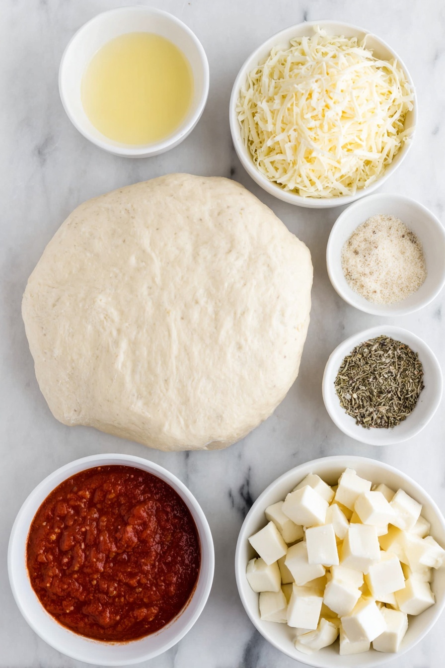 Christmas Tree Pull-Apart Bread with Mozzarella Recipe - Ingredients