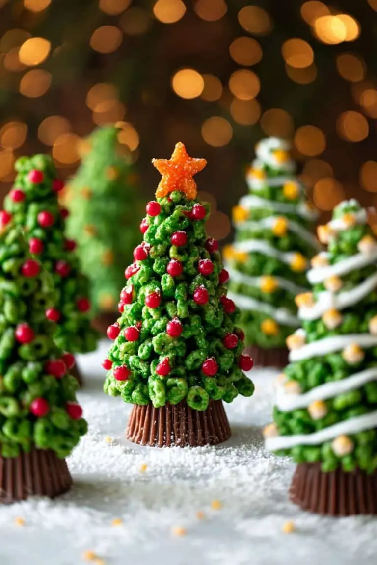 Christmas Tree Rice Krispies Treats Recipe