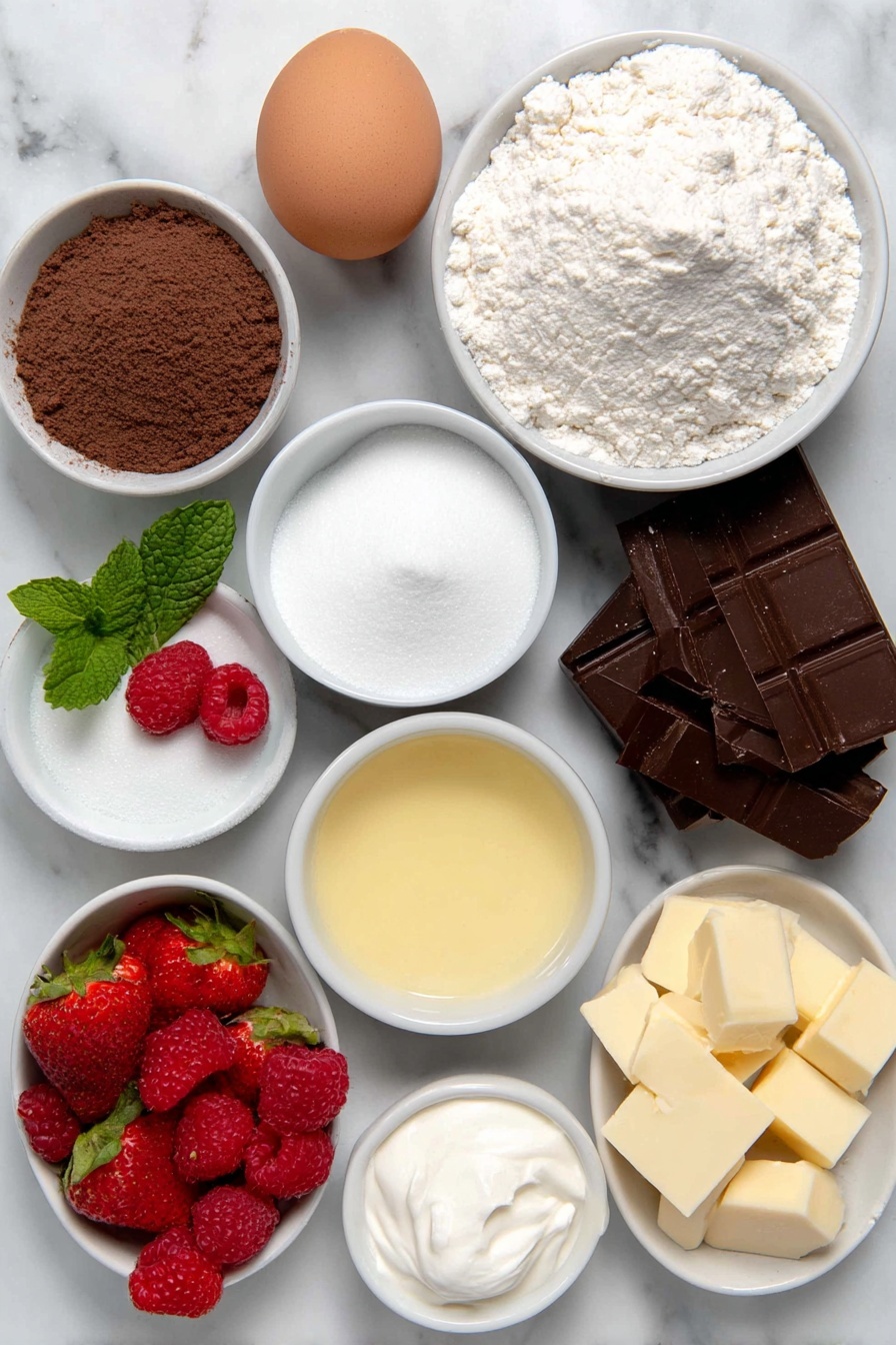 White Chocolate Mousse Cake Recipe - Ingredients