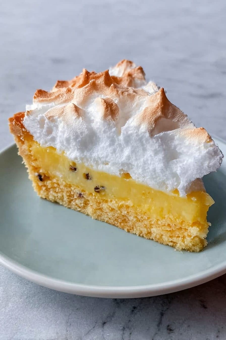 Passionfruit Meringue Pie Recipe - Serving