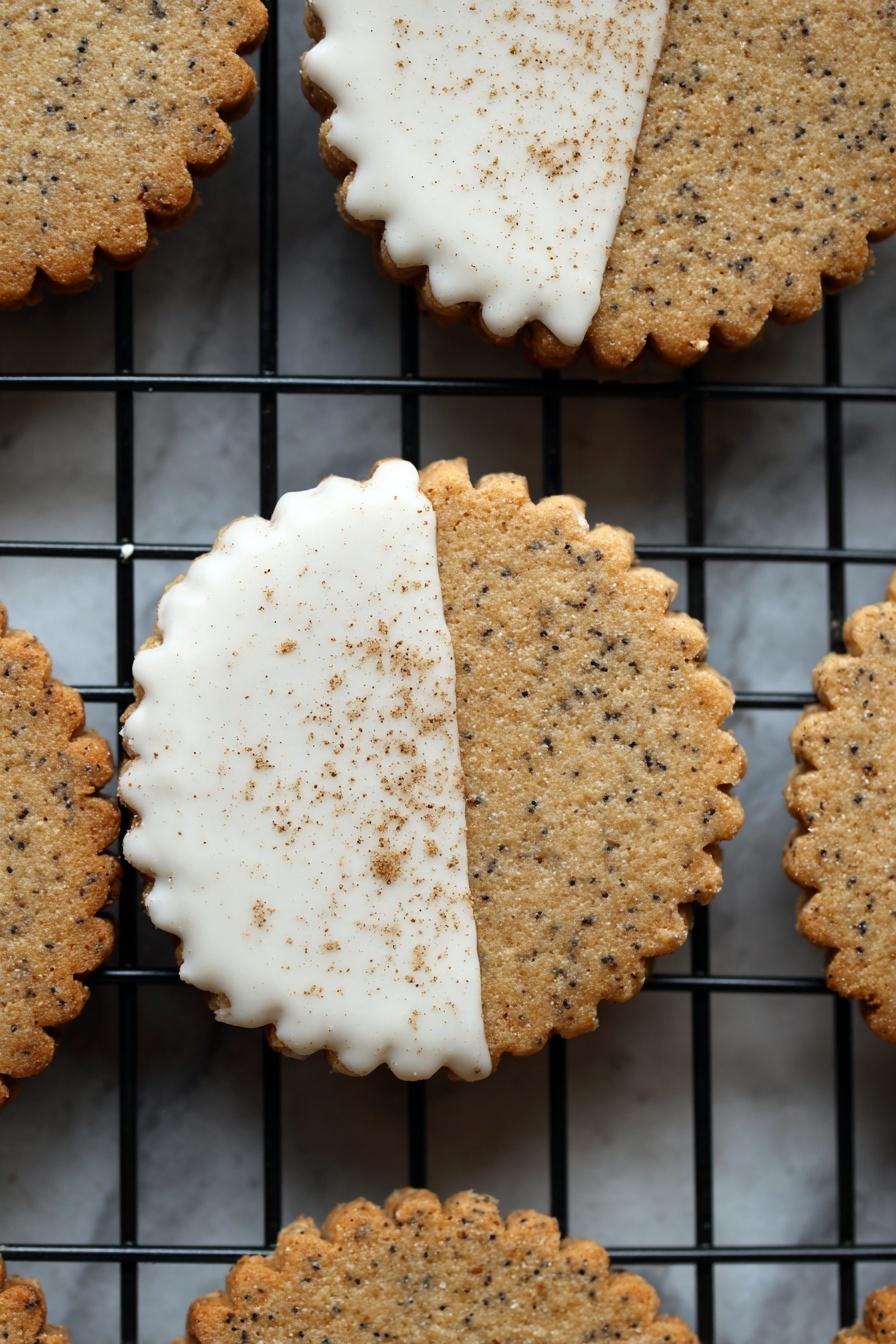 Chai Shortbread Cookies Recipe - Serving