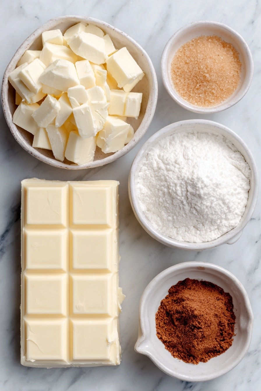 Cinnamon Sugar White Chocolate Fudge Recipe - Ingredients