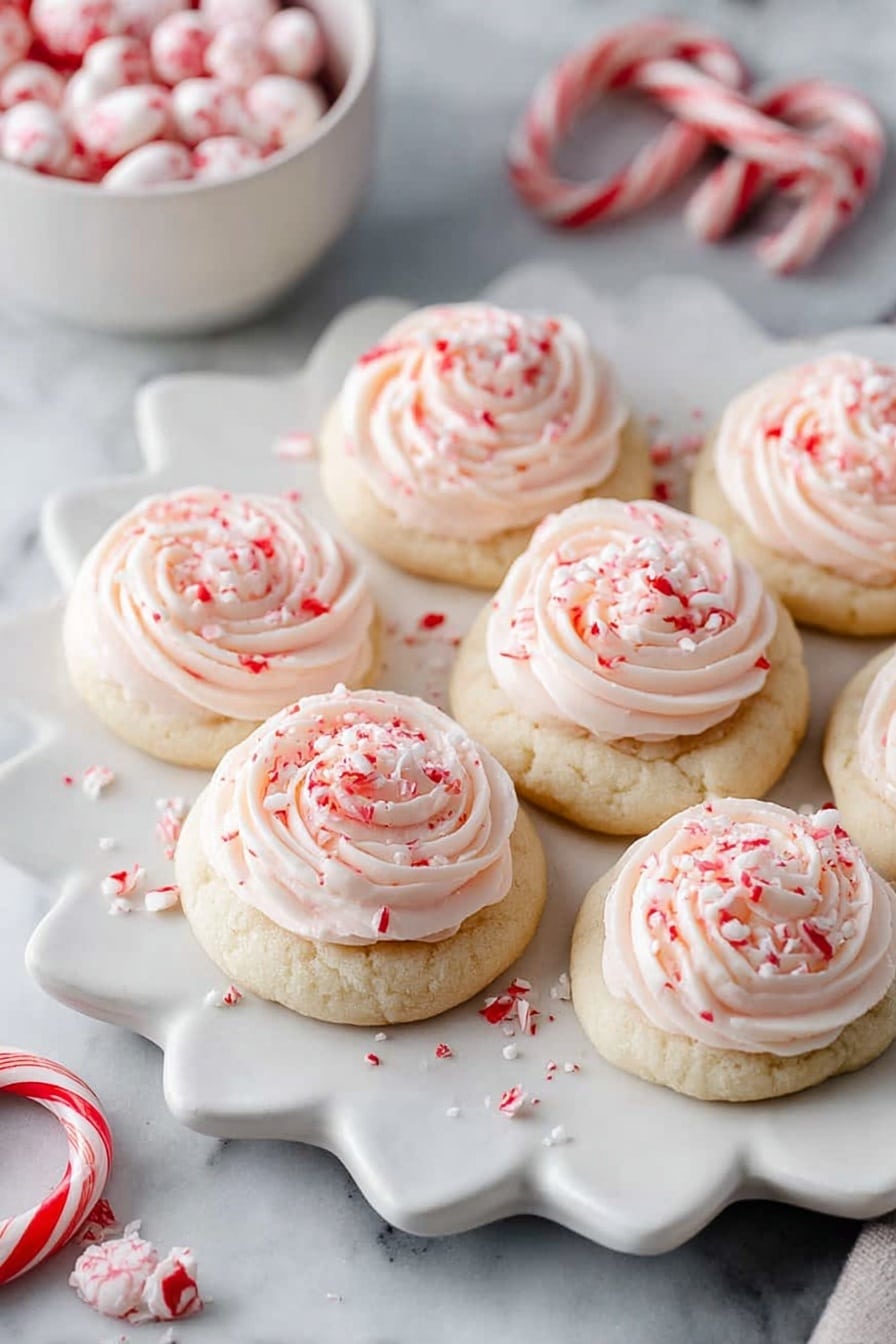 Peppermint Meltaways Cookies Recipe - Serving