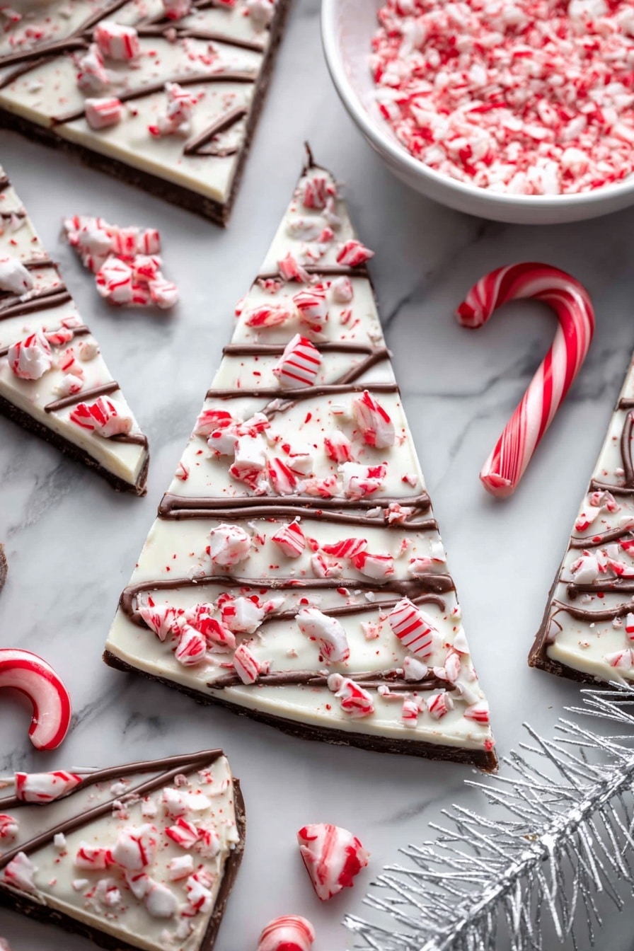 Christmas Peppermint Bark Recipe - Serving