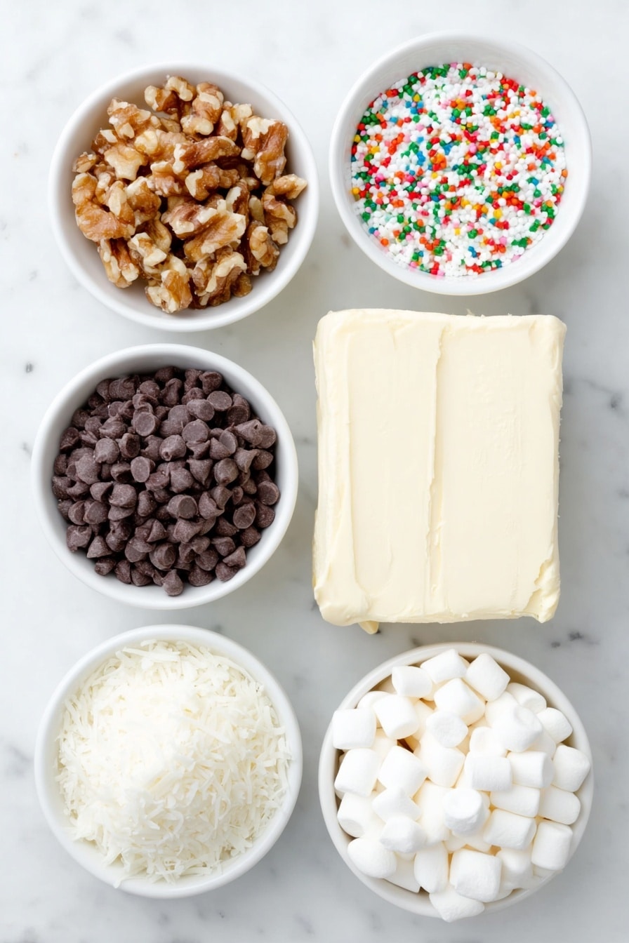Church Window Cookies with Chocolate and Coconut Recipe - Ingredients