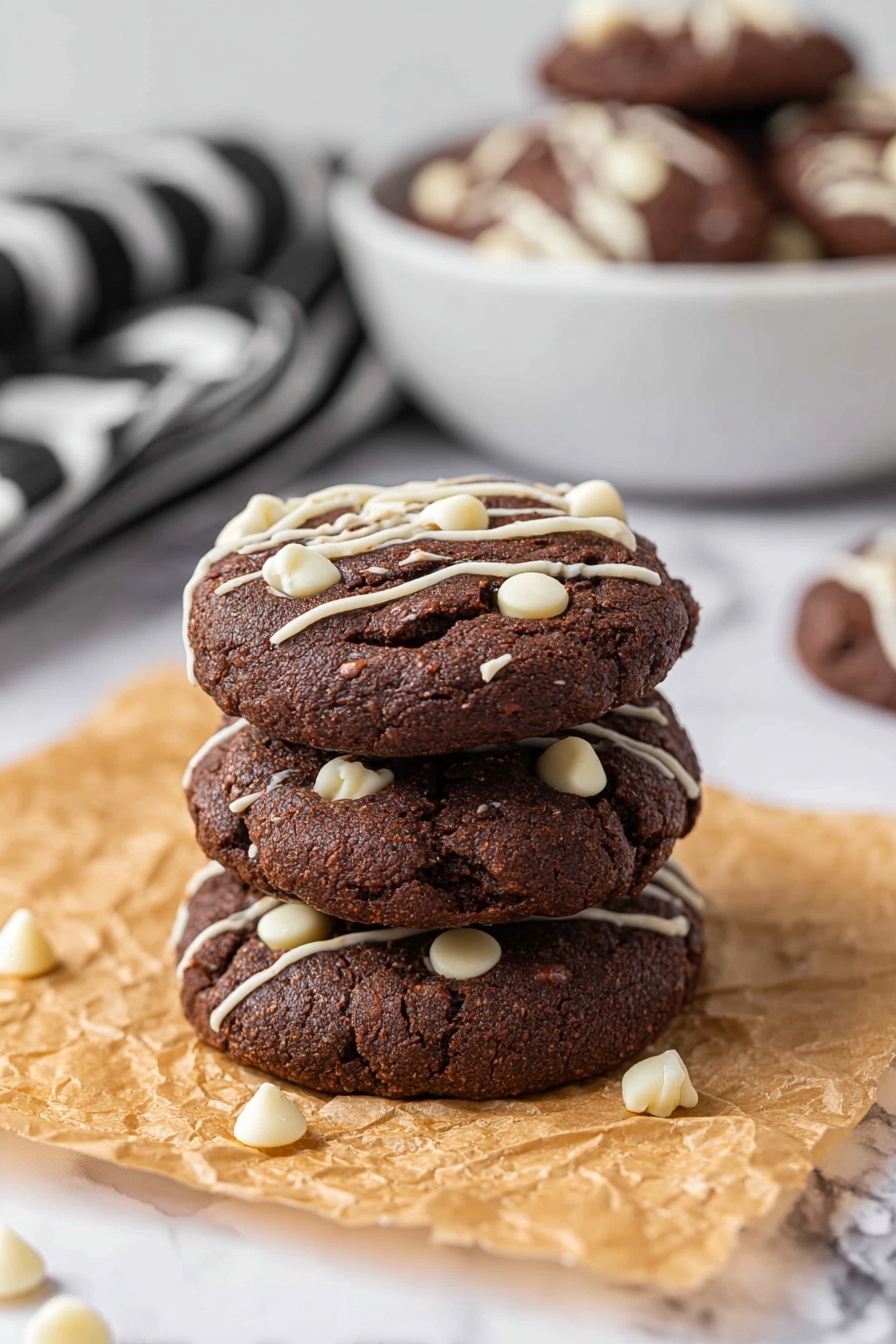 Mint Chocolate Brownie Cookies Recipe - Serving