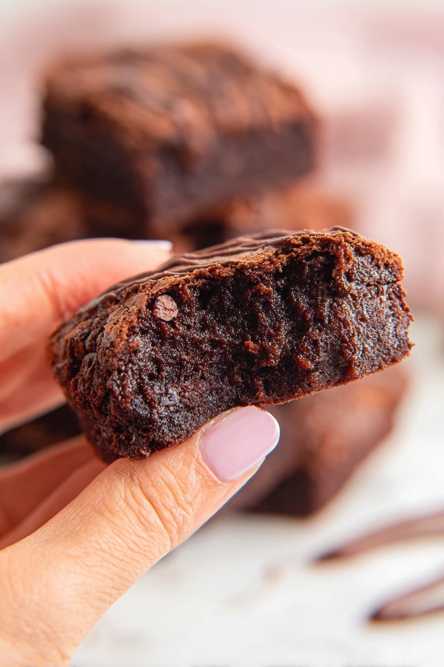 Mini Chocolate Brownie Bites Recipe - Serving
