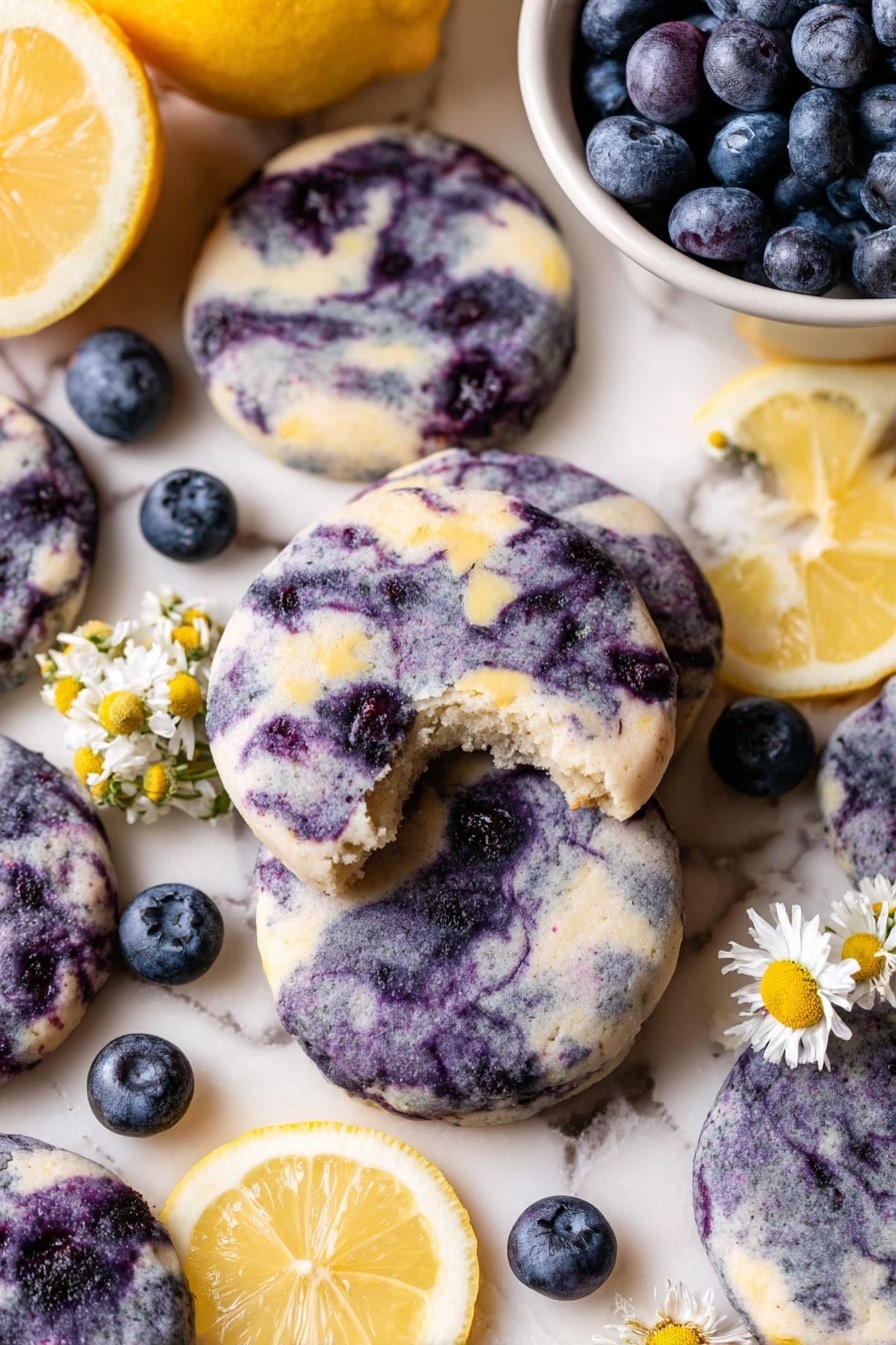 Lemon Blueberry Cheesecake Cookies Recipe - Serving