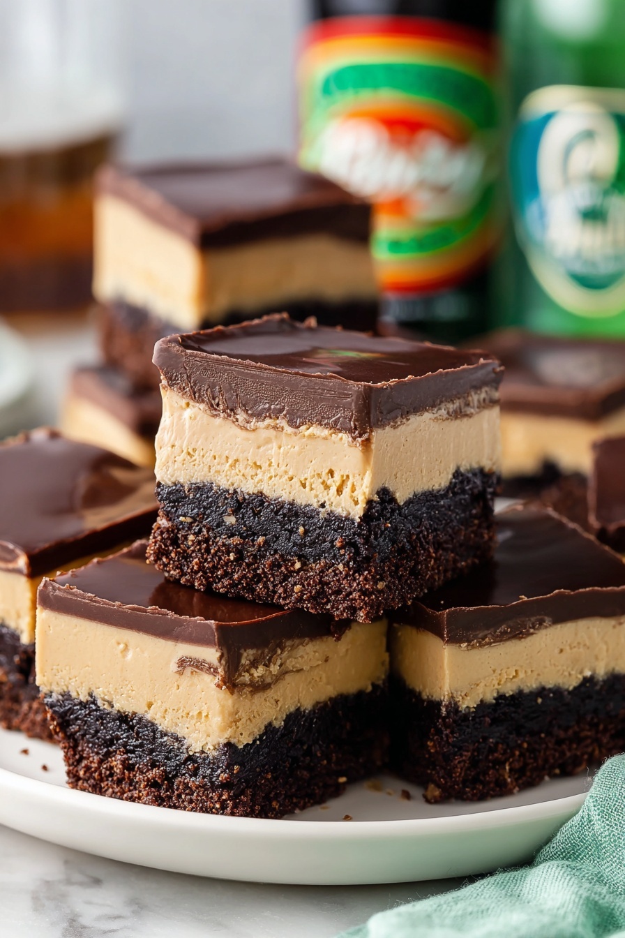 Irish Cream Frosted Brownies Recipe - Serving