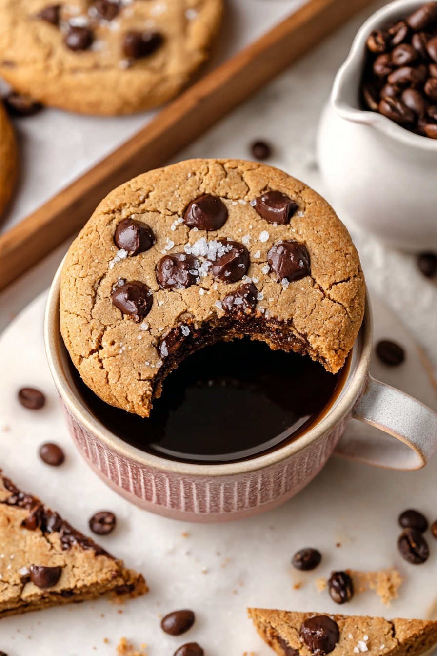 Espresso Chocolate Chip Cookies Recipe - Serving