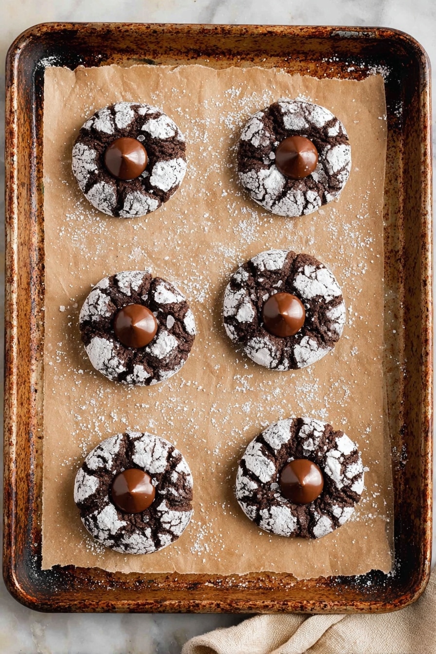 Chocolate Blossom Cookies with Hershey Kisses Recipe - Serving