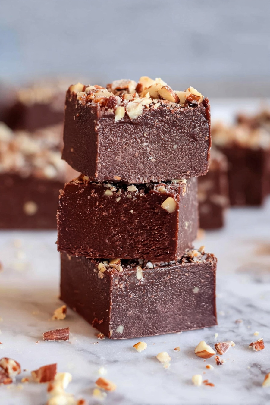 Kahlua Chocolate Peanut Butter Fudge Recipe - Serving