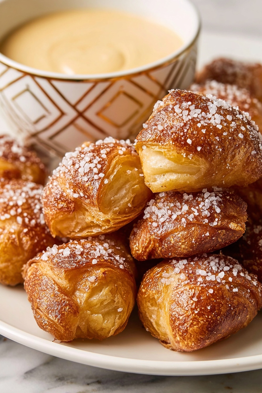 Easy Homemade Pretzel Bites Recipe - Serving