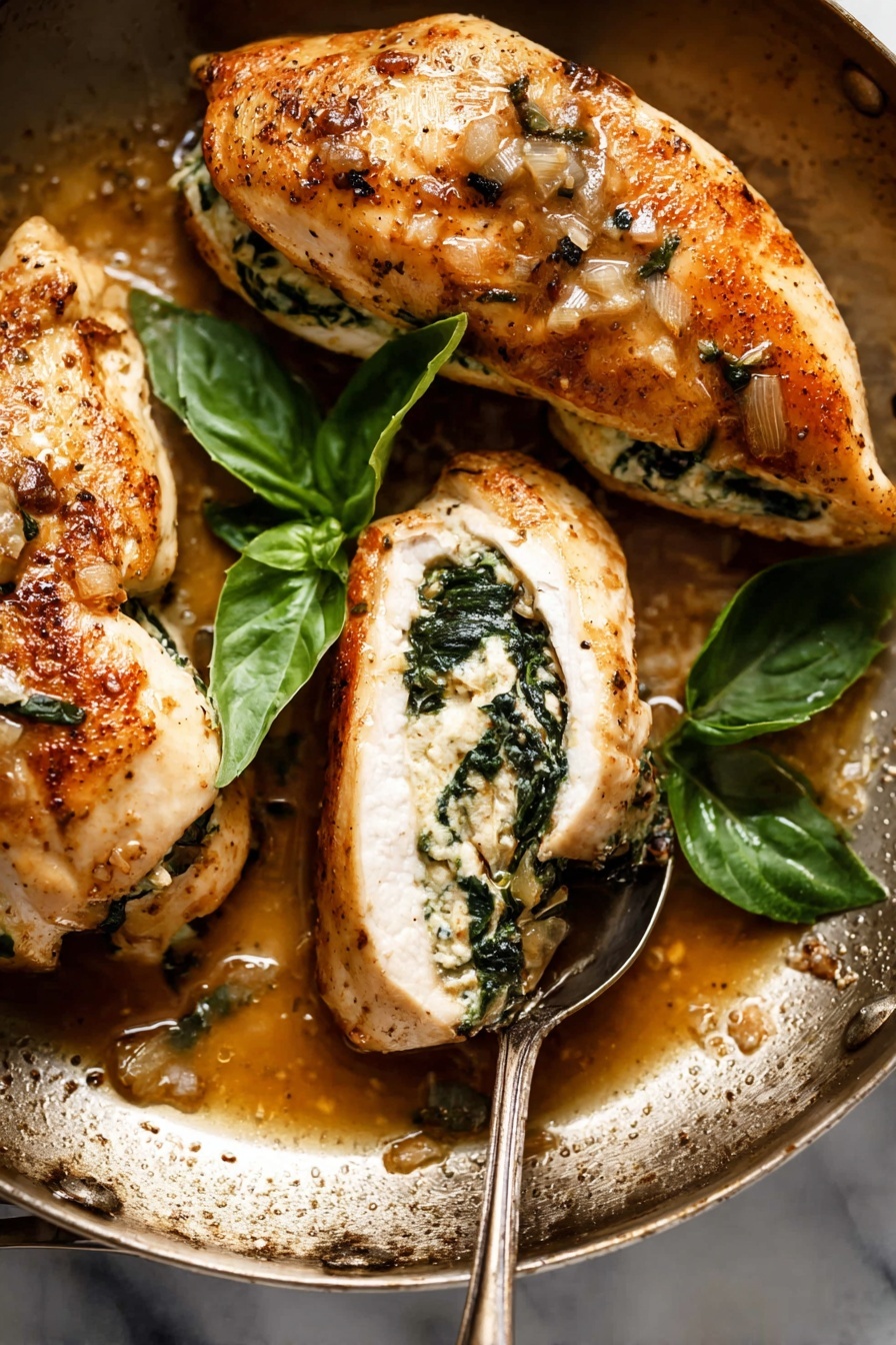 Spinach and Goat Cheese Stuffed Chicken Breast Recipe - Recipe Step