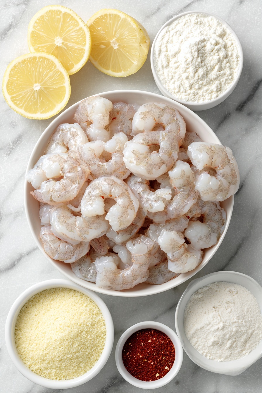 Crispy Popcorn Shrimp Recipe - Ingredients
