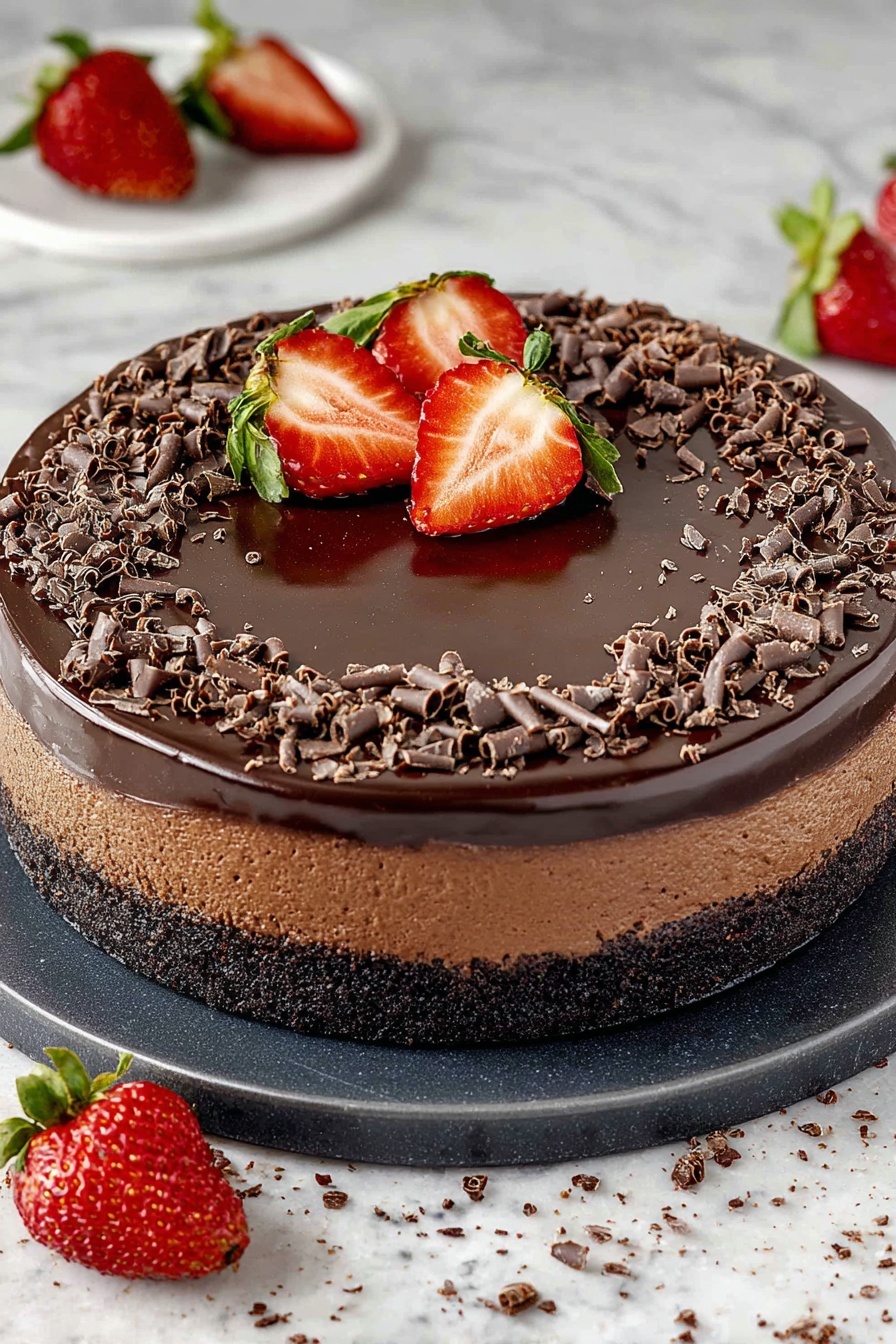 Decadent Chocolate Cheesecake Recipe - Recipe Step