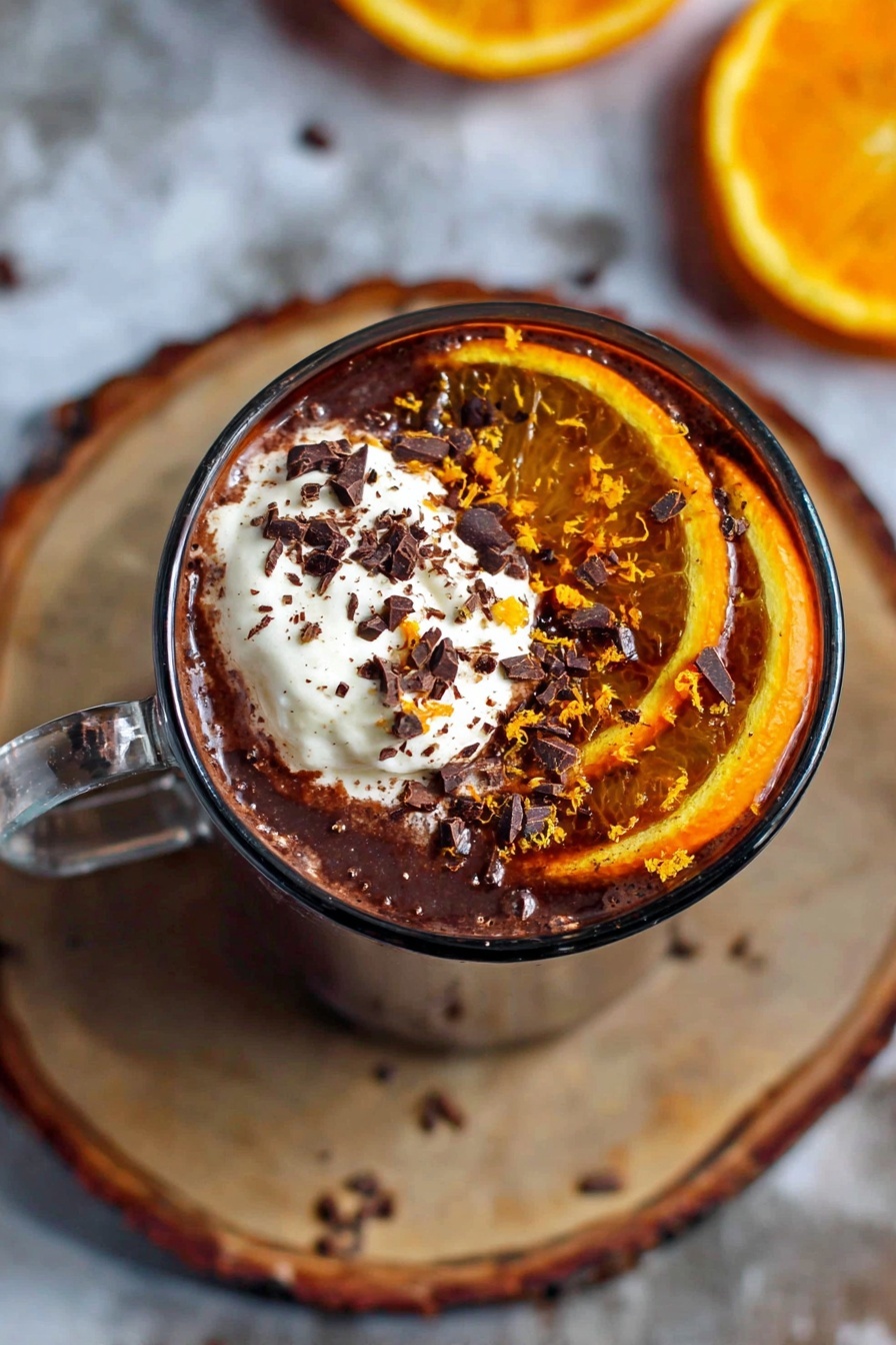 Orange Hot Chocolate Recipe - Serving