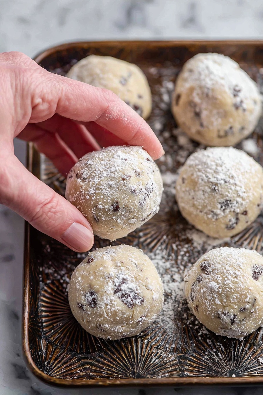 Chocolate Chip Snowball Cookies Recipe - Recipe Step