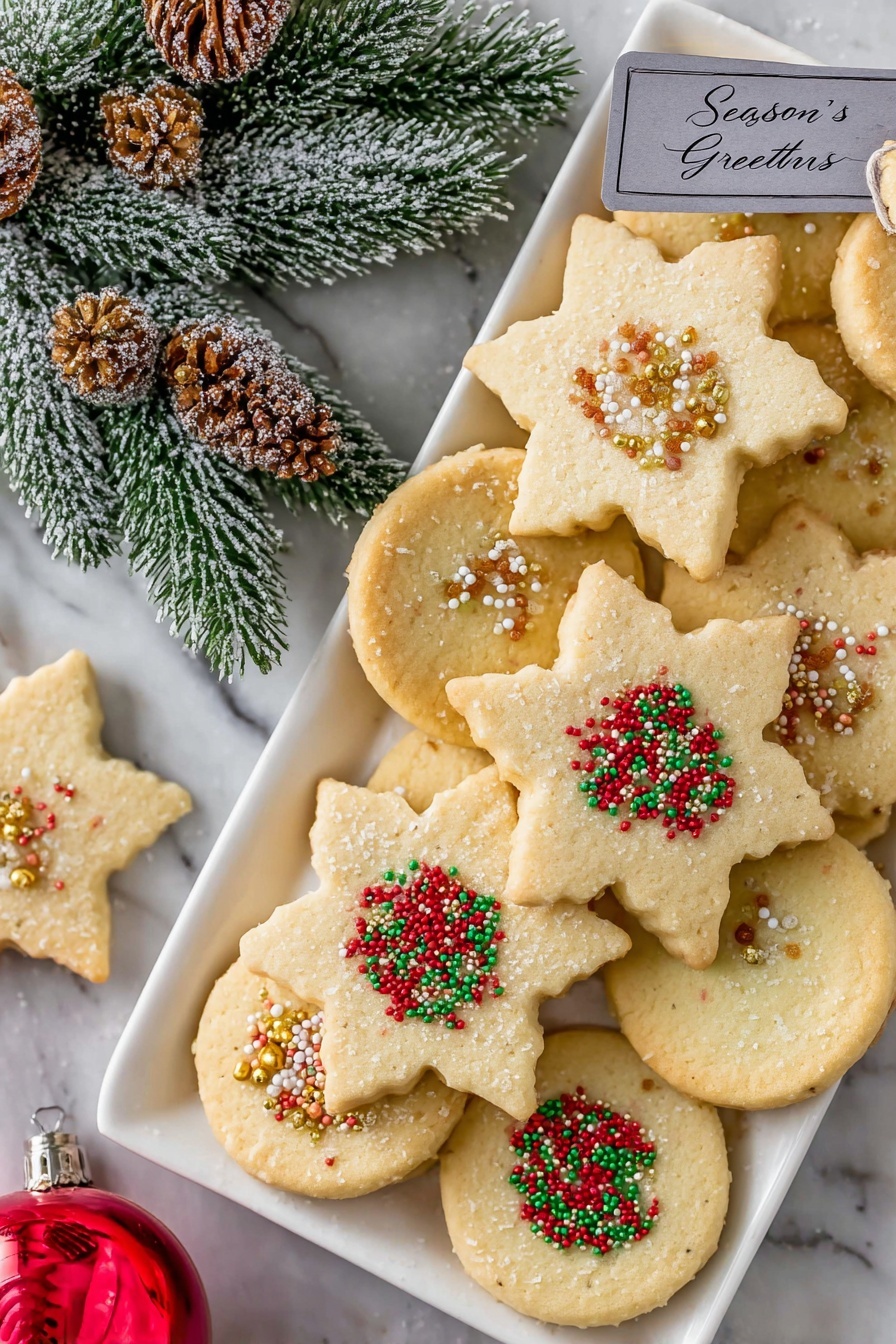 Christmas Shortbread Cookies Recipe - Serving