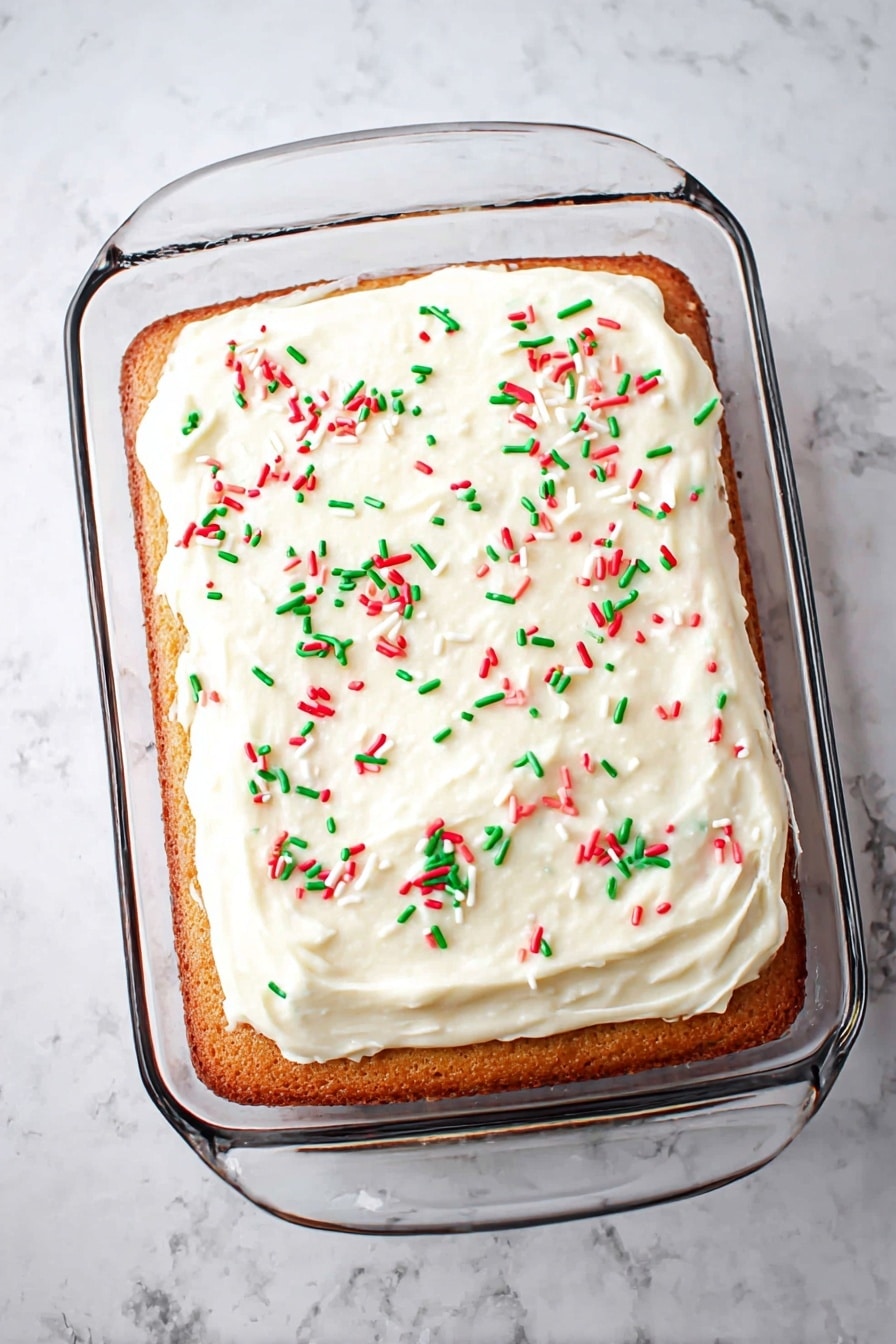 Christmas Jello Poke Cake Recipe - Recipe Step
