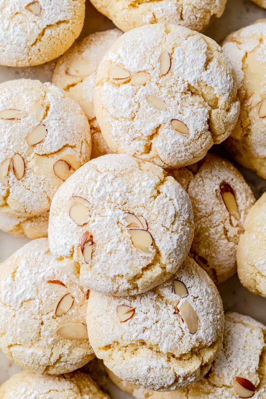Easy Almond Cookies Recipe - Serving