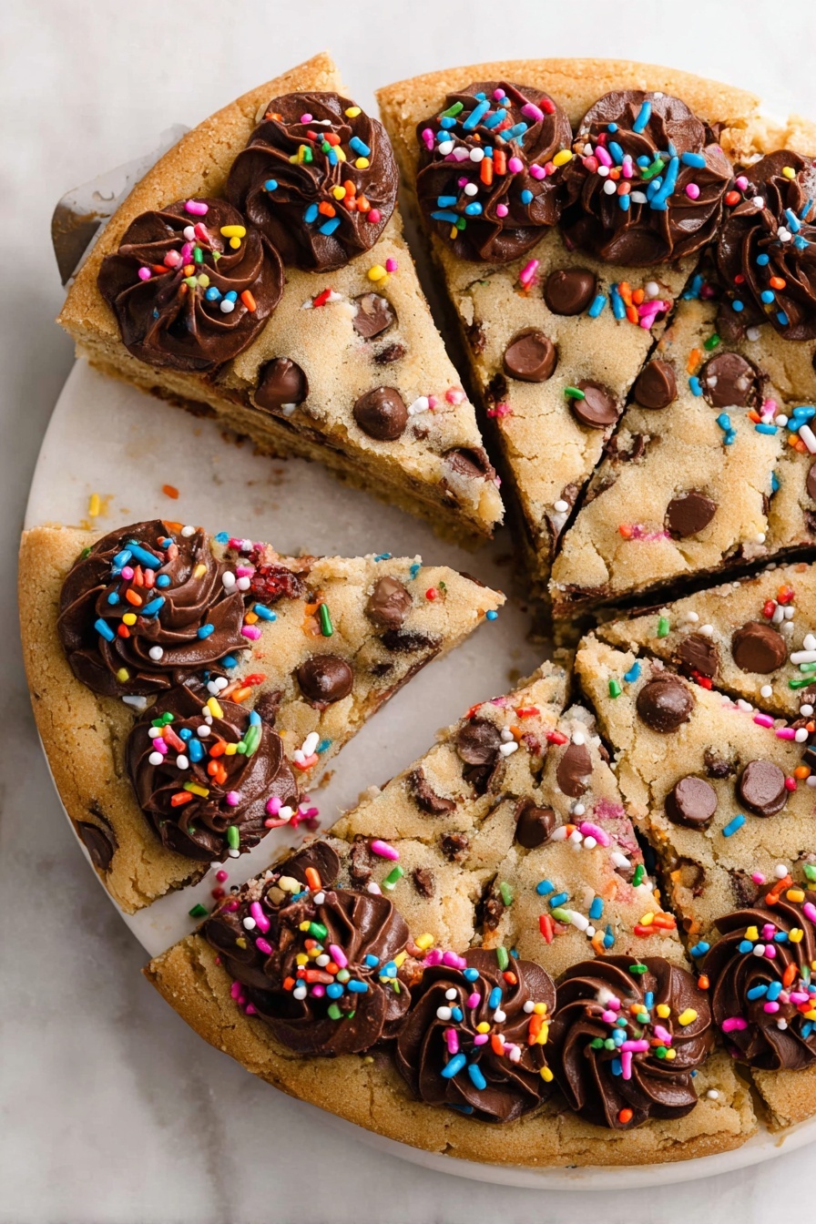 Chocolate Chip Cookie Cake with Frosting Recipe - Recipe Step