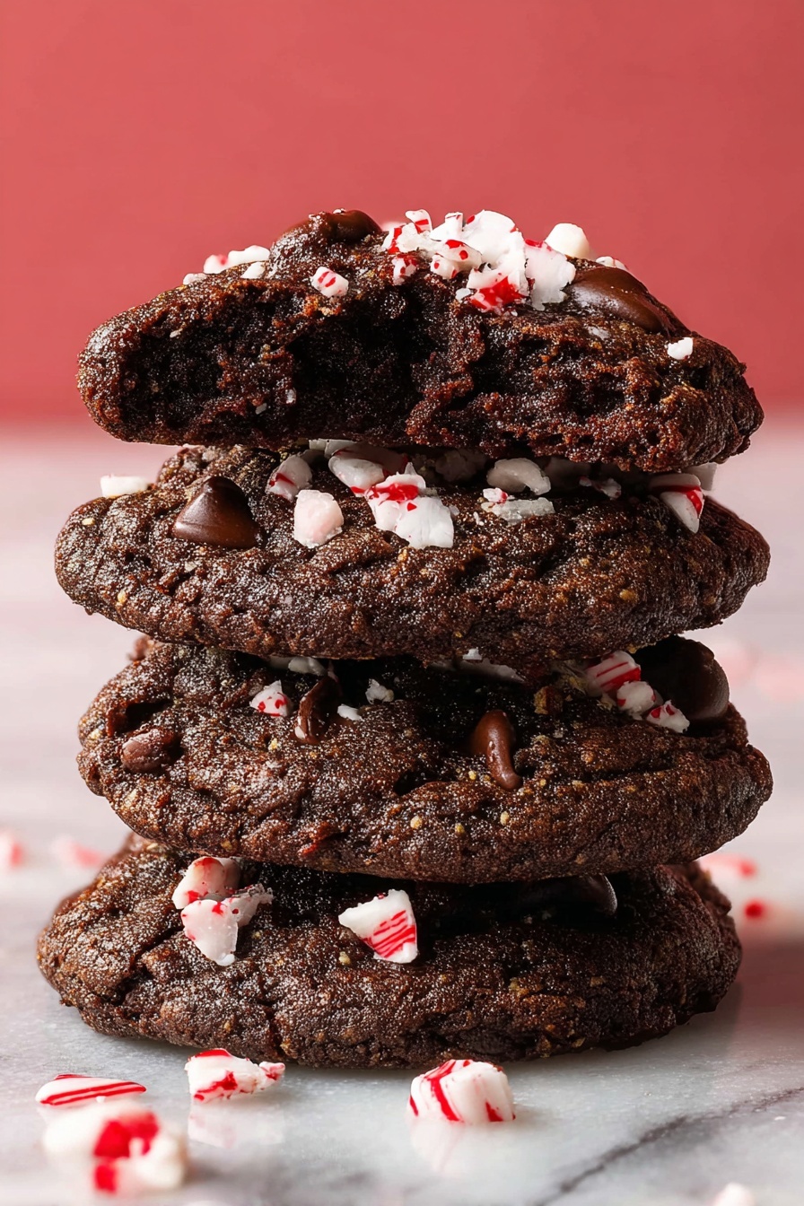 Chocolate Peppermint Cookies Recipe - Serving