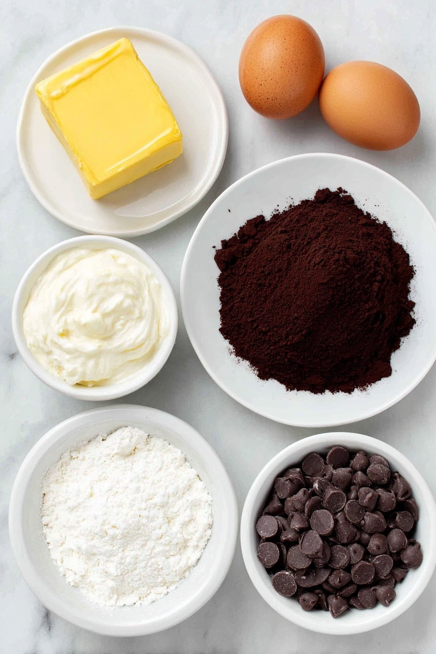 Easy Cake Mix Chocolate Brownies Recipe - Ingredients