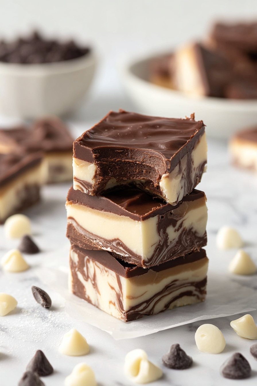 Boston Cream Fudge Recipe - Serving