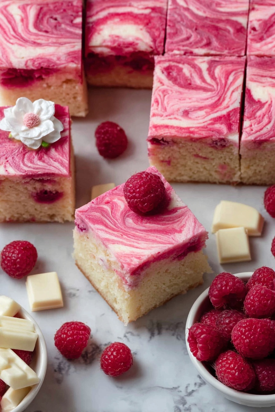 White Chocolate Raspberry Cake Recipe - Serving
