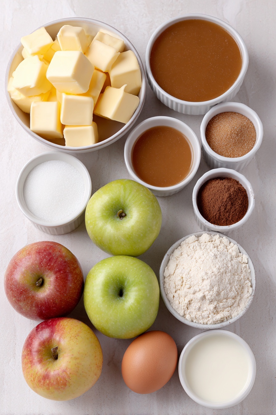 Apple Pie Bars with Salted Caramel Recipe - Ingredients