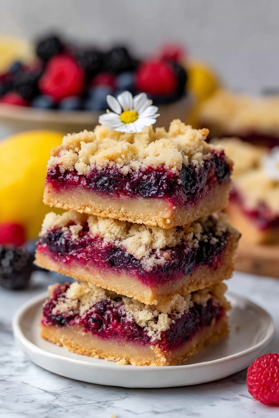 Triple Berry Crumble Bars Recipe - Recipe Step