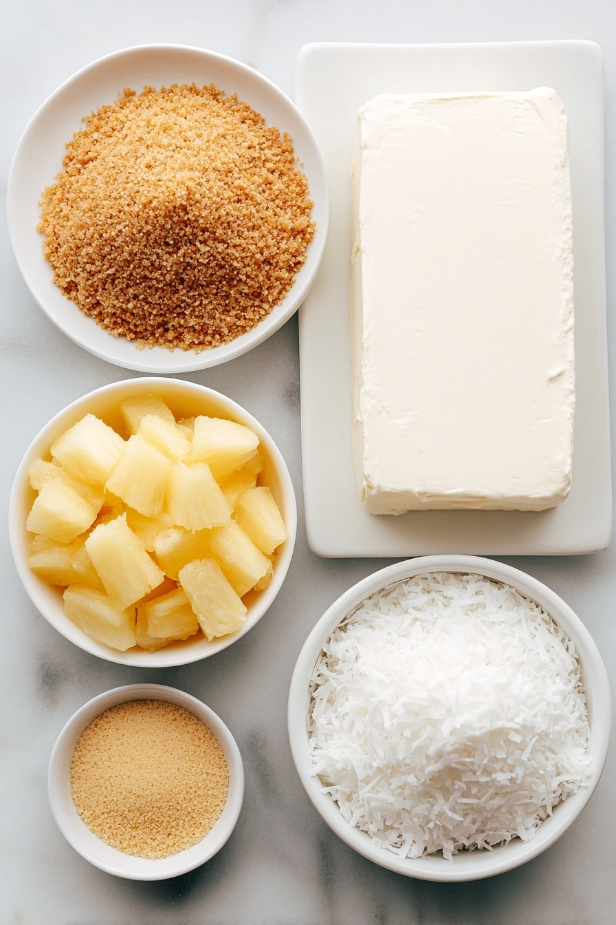 Pineapple Coconut Balls Recipe - Ingredients