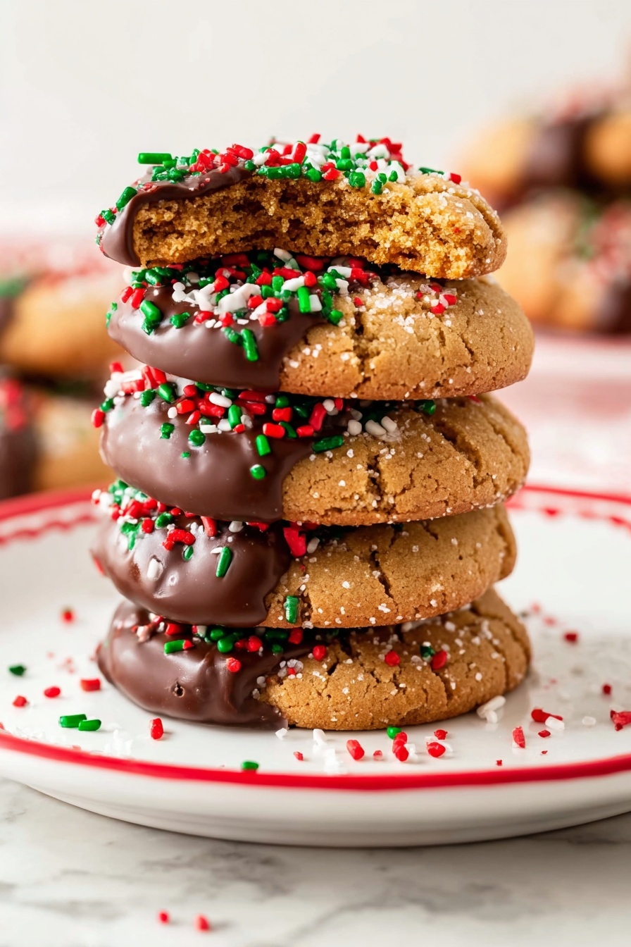 Peanut Butter Christmas Cookies Recipe - Serving
