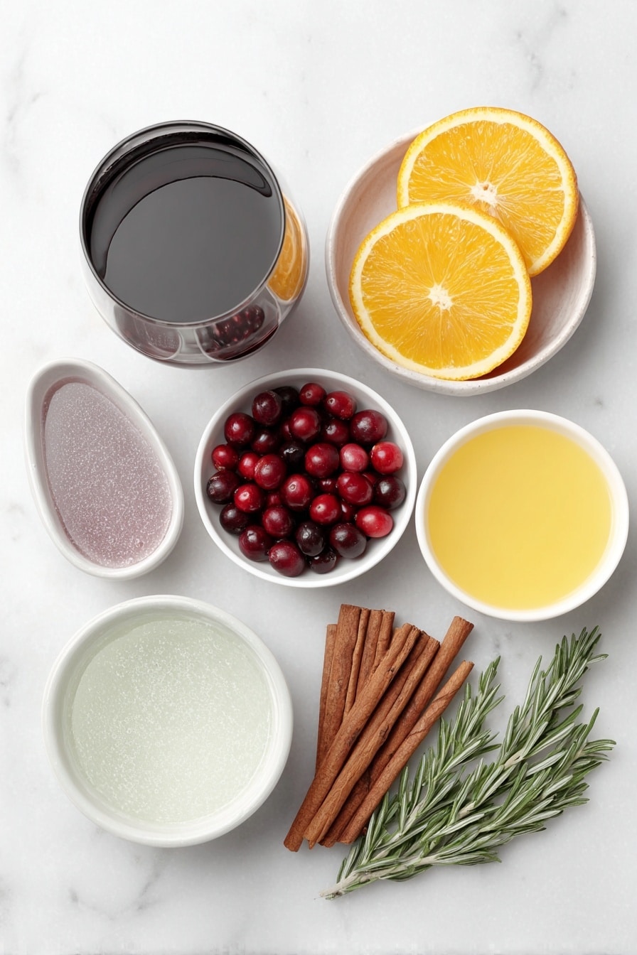 Festive Christmas Sangria Recipe - Ingredients