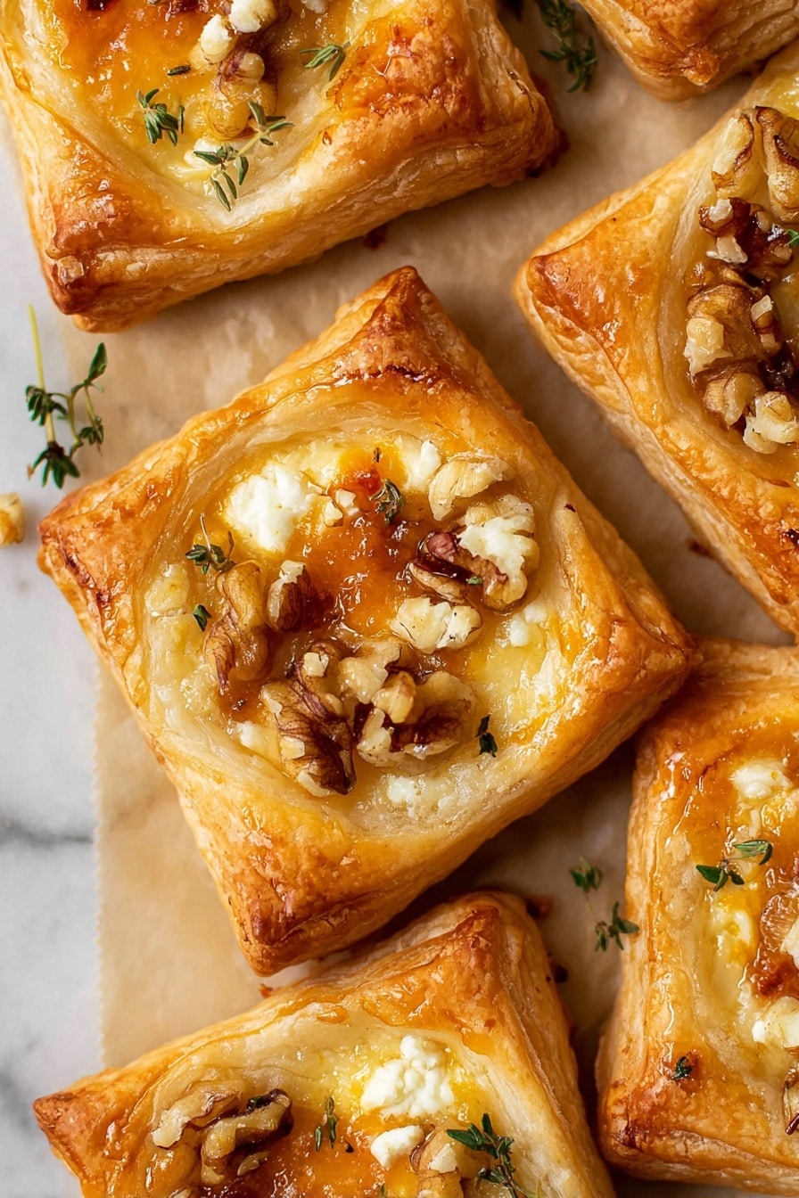 Apricot Goat Cheese Puff Pastry Bites Recipe - Recipe Step