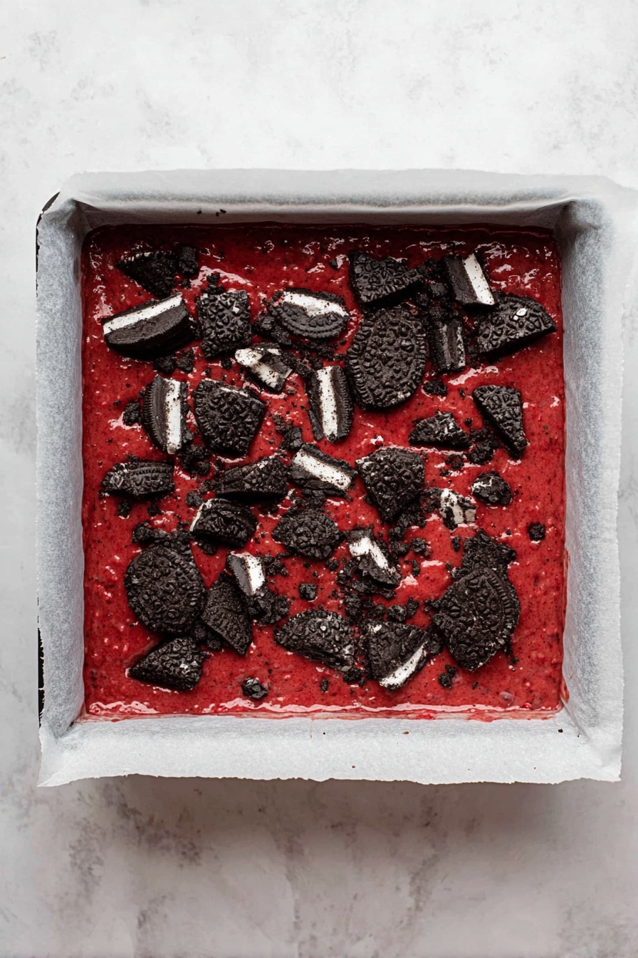 Red Velvet Oreo Fudge Recipe - Recipe Step