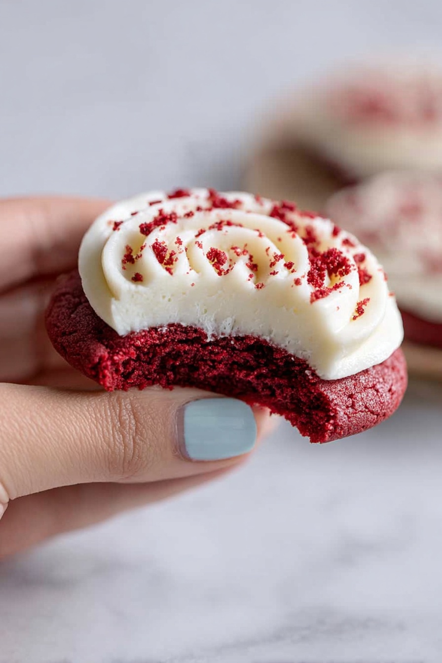 Red Velvet Cupcake Cookies with Cream Cheese Frosting Recipe - Recipe Step