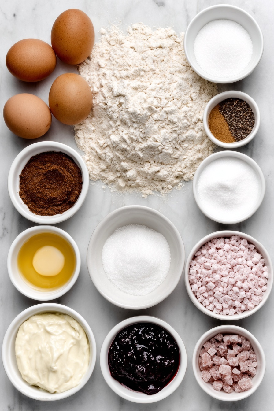 Sugar Plum Fairy Cookies with Berry Buttercream Recipe - Ingredients