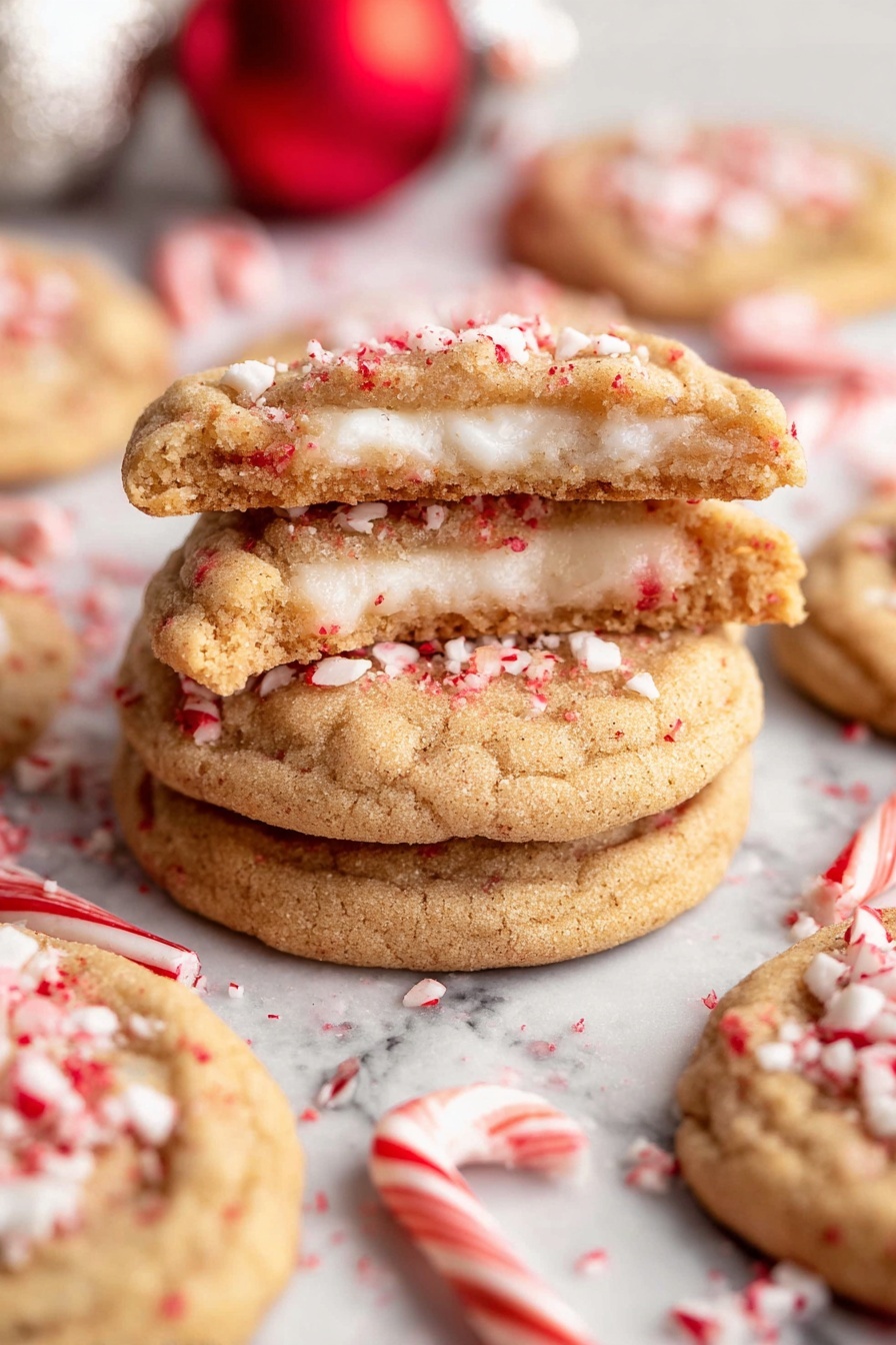 White Chocolate Peppermint Cheesecake Cookies Recipe - Serving