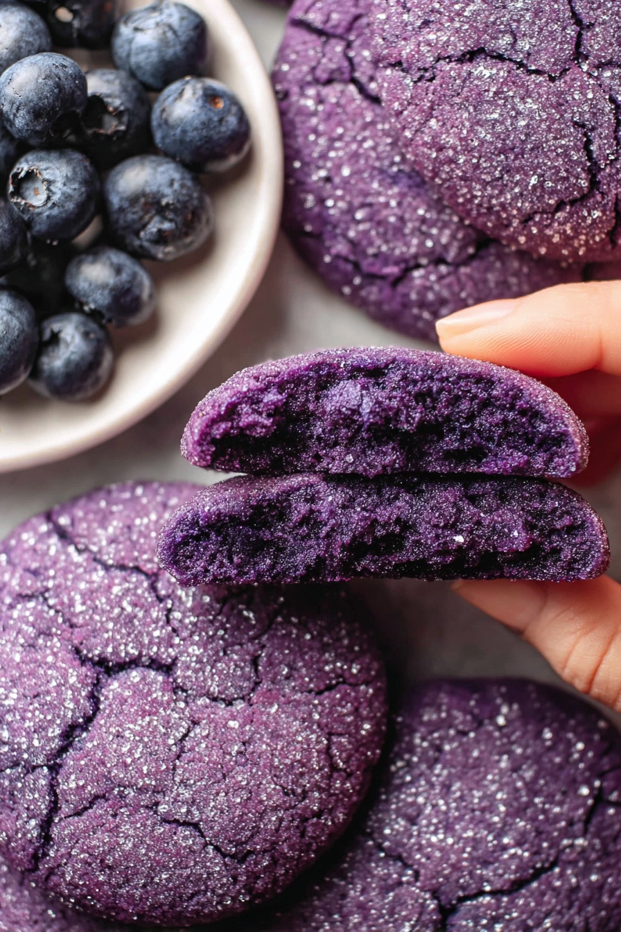 Blueberry Jam Cookies Recipe - Serving