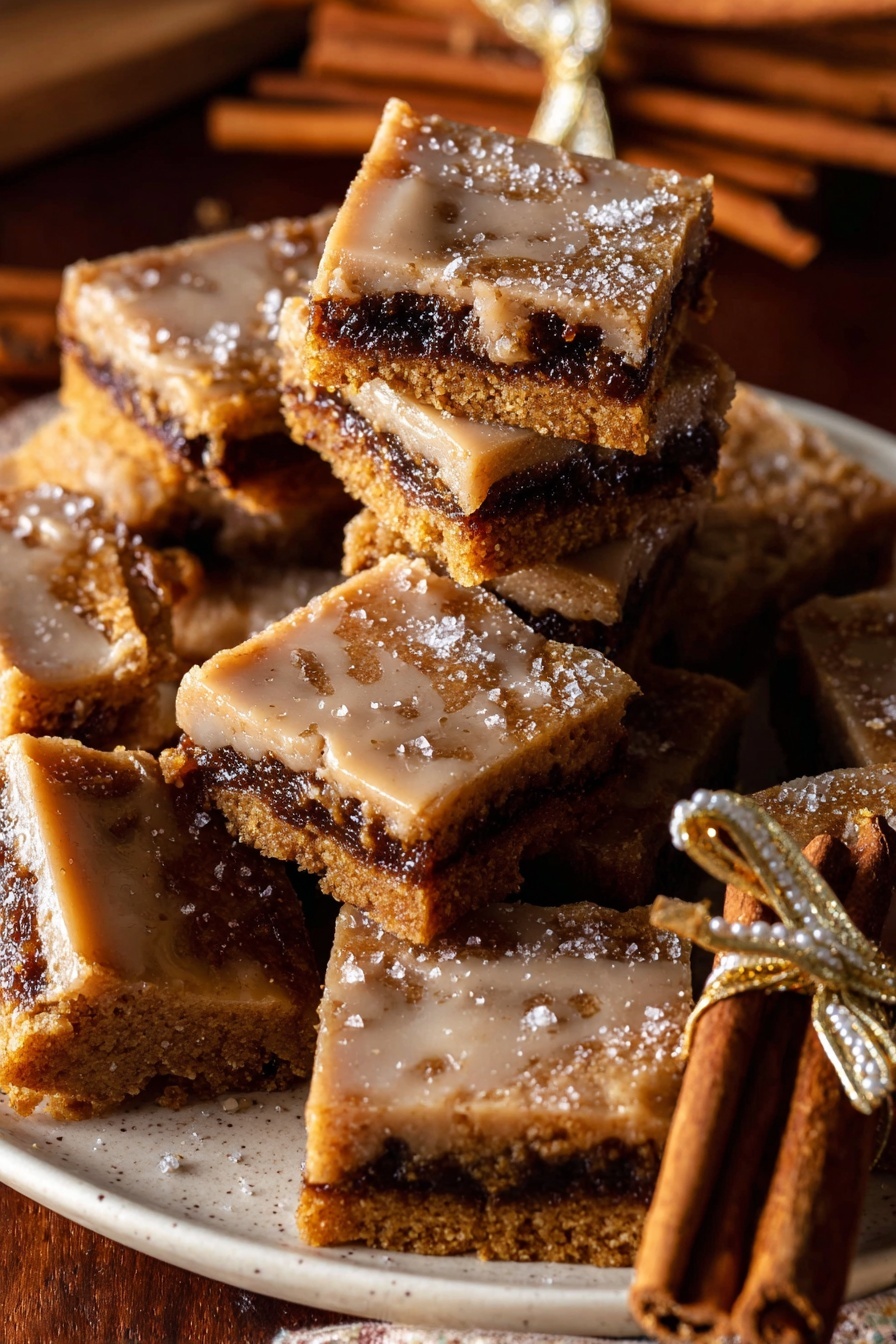 Brown Butter Snickerdoodle Blondie Bars Recipe - Serving