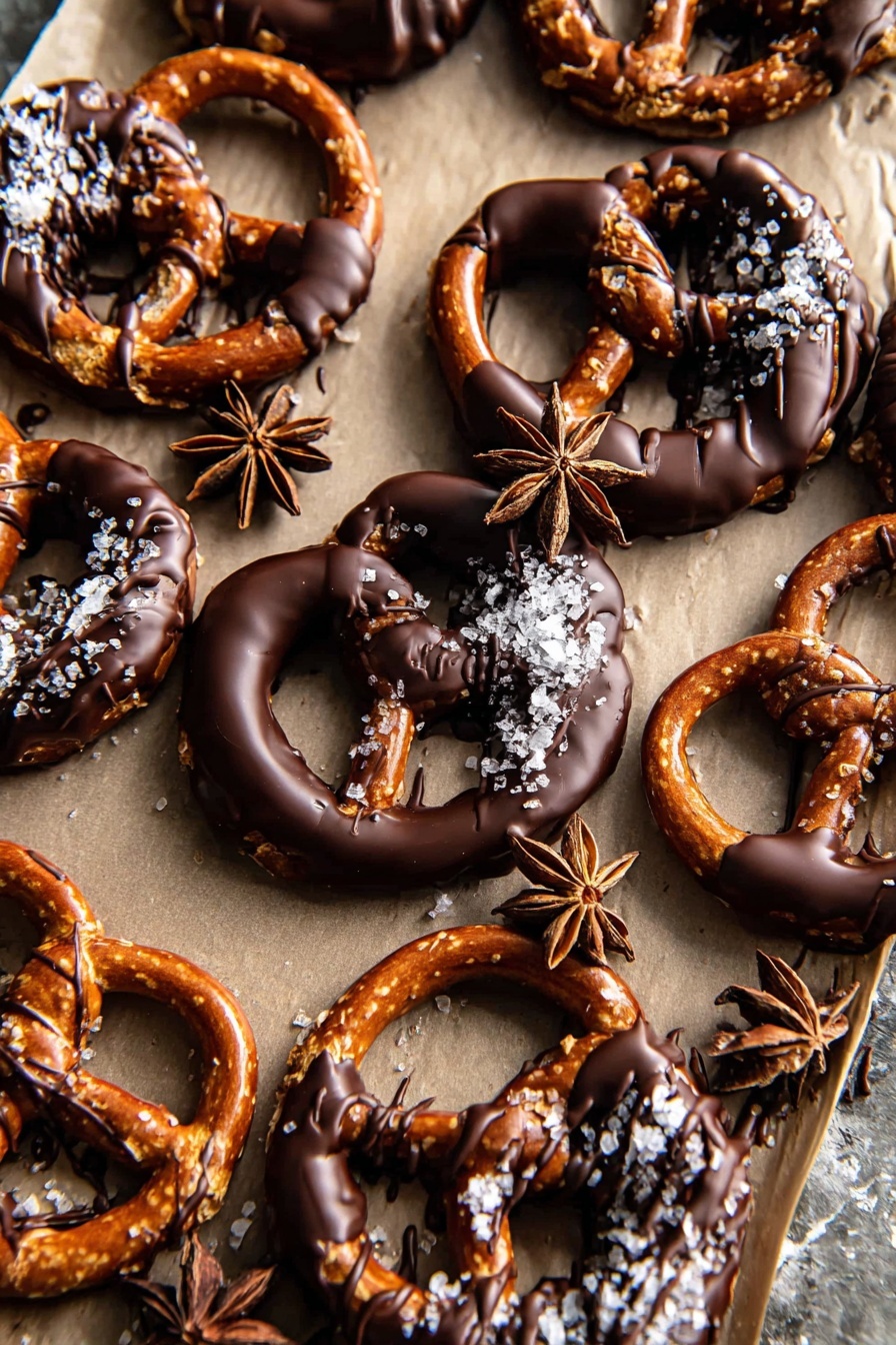 Chocolate Espresso Pretzels Recipe - Serving